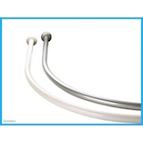 thumbnail of Bogenstange silber matt 80x80 cm Duschvorhangstange Ovalstange Duschvorhang