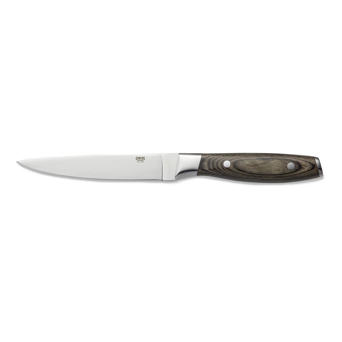Steakmesser Set CARLOS, mit braunem Pakkaholzgriff, 25 cm