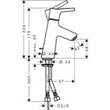 thumbnail of Hansgrohe TALIS S 80 Einhandmischer Waschtisch mit Ablaufgarnitur