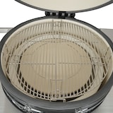 thumbnail of METRO PROFESSIONAL Barbecue Kamado au charbon de bois NAGADO, surface de cuisson Ø 57 cm, table latérale pliante et roulettes, céramique/inox, noir