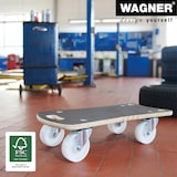 thumbnail of WAGNER Transporthilfe Multiplex MAXIGRIP ERGO 18 mm - 57,5 x 29 x 13,5 cm, Rollen Ø 100 mm, Tragkraft 400 kg - 20131101