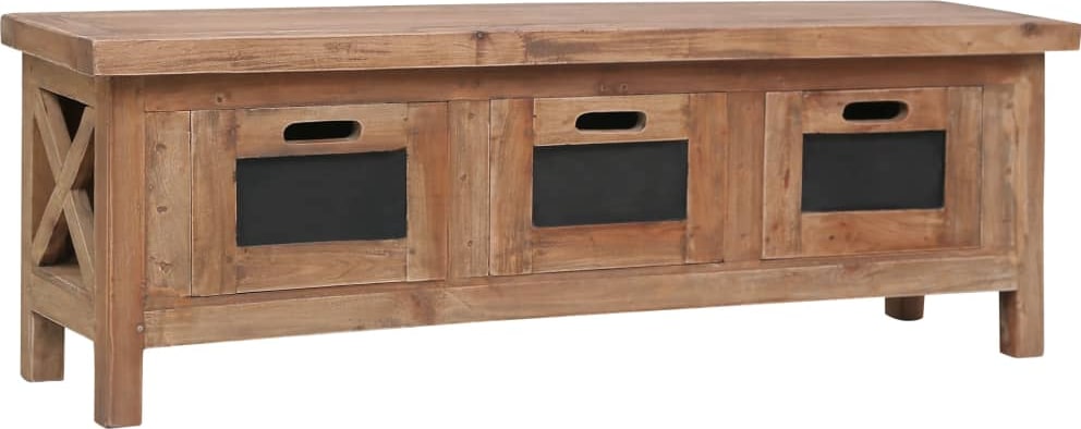 vidaXL TV-Schrank mit 3 Schubladen 120×30×40 cm Massivholz Mahagoni