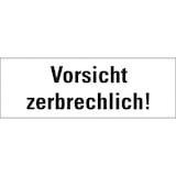 thumbnail of Aufkleber I Hinweisetikett Vorsicht, zerbrechlich!, weiß, Haftpapier, permanent, 147x50mm, 250/Rolle