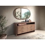 thumbnail of Angel Cerdá Cómoda em nogueira e PVC preto 7226C 120 x 43 x 75