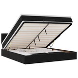 thumbnail of vidaXL Ottoman-Bett mit Matratze & LEDs Schwarz 160x200 cm Samt