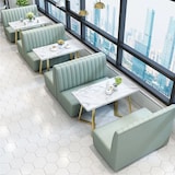 thumbnail of Gastro Sitzbank Diner Sofa – gepolsterte Restaurant Bank für Café, Bar & Hotel – Hellgrün【KZ07-18】