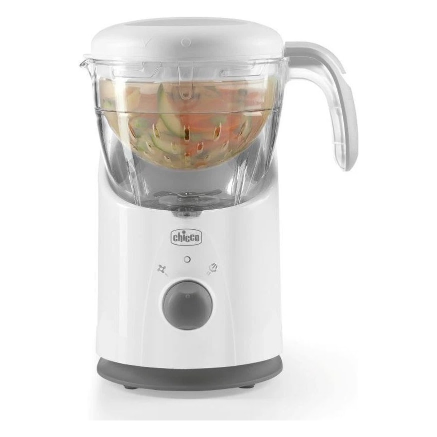 Chicco Easy Meal Robot da Cucina Cuocipappa 500W 1 Cestello Verde/Bianco