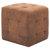 thumbnail of vidaXL Pouf 2 Stk. Braun 30x30x30 cm Wildleder-Optik