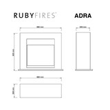 thumbnail of Xaralyn Adra Cornice In Stile Moderno In Legno Mdf Per Camino Elettrico Bianco