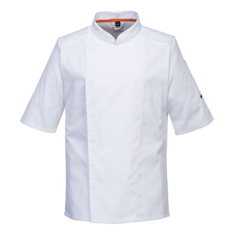 Portwest - Veste de cuisine manches courtes en tissu aéré Blanc Taille 2XL
