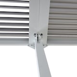thumbnail of Aluminium pergola HWC-L41, lamellen paviljoen terrasoverkapping, stevig 8cm metalen frame 3x6m ~ wit