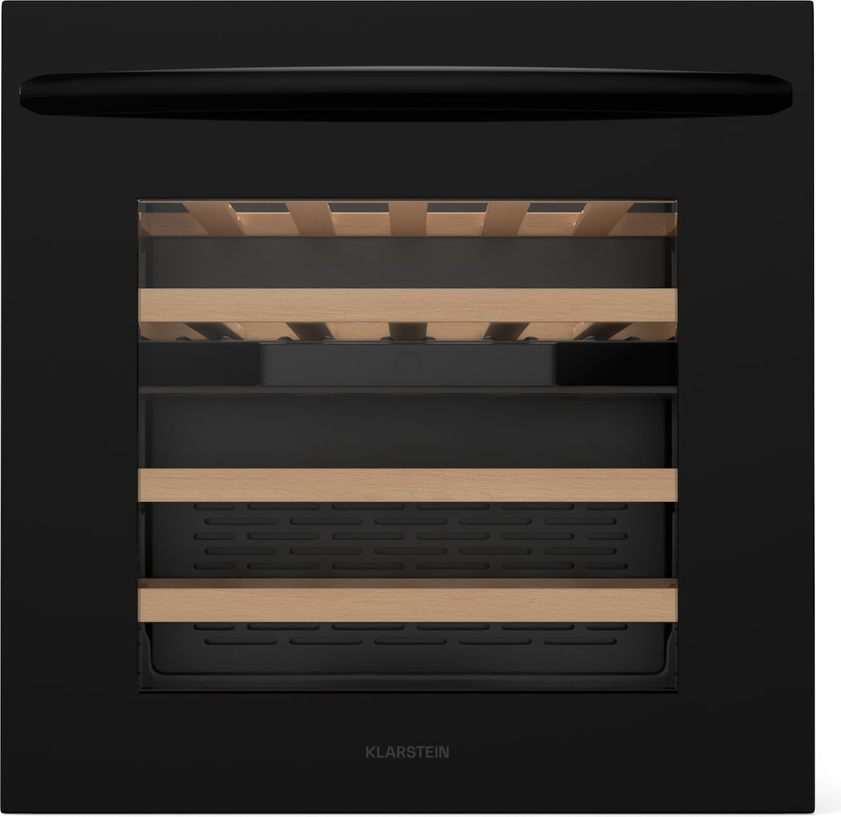 Klarstein Vinoline 30 Built-In Duo Weinschrank | 30 Flaschen | integrierbar | LED | leise Schwarz