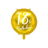 thumbnail of 18. Geburtstag Folienballon gold