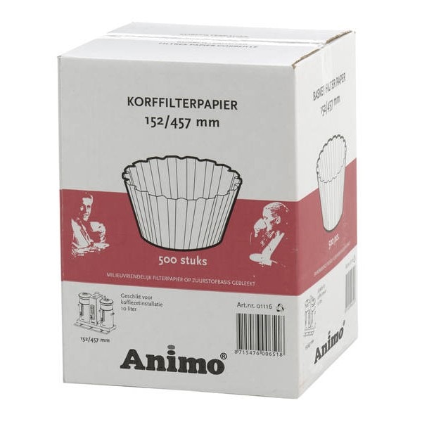 Animo 500 Stück Korbfilterpapier für CB 10l, 1 Stück