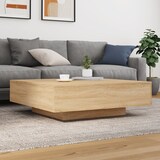 thumbnail of vidaXL Couchtisch mit LED-Leuchten Sonoma-Eiche 100x100x31 cm