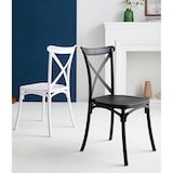 thumbnail of Chaise blanche style BISTROT en résine polypropylène