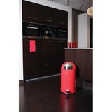 thumbnail of PROREGAL Stilvoller eleganter Abfalleimer mit starkem Fußpedal und verzinktem Inneneimer | 33 Liter, HxBxT 70x38x37,5cm | Rot