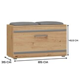 thumbnail of ibonto Schuhbank Schuhschrank mit Stauraum und gepolsterter Sitzfläche