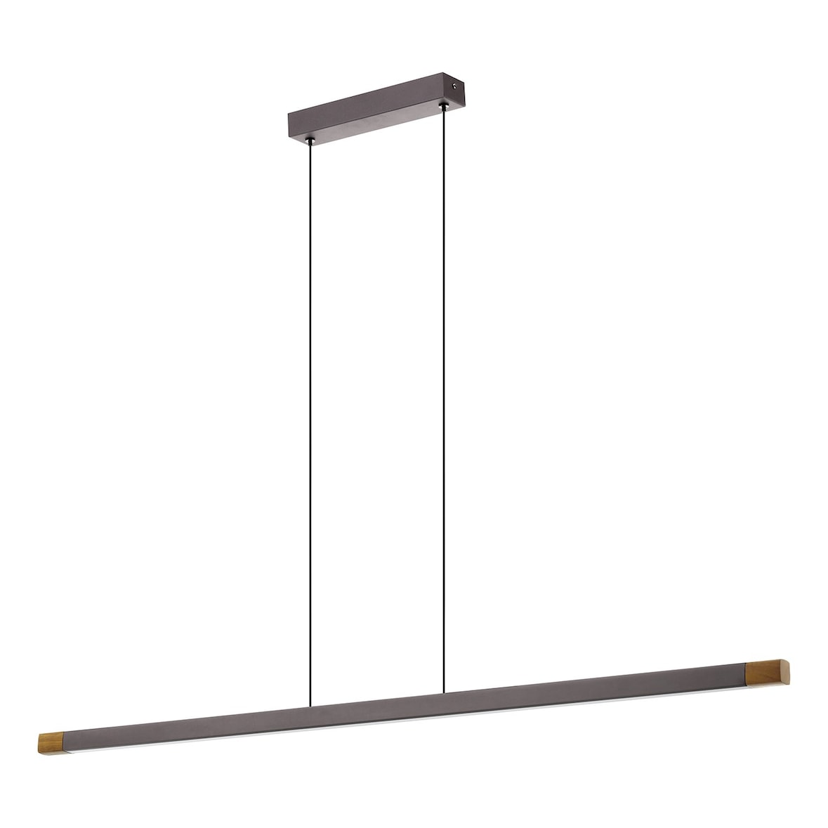 Lampadario A Sospensione Moderno Lisciana Alluminio Grigio 1 Luce Led 22W 2500Lm