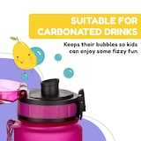thumbnail of schmatzfatz Trinkflasche Sportflasche 500 ml 24 cm Tritan Fuchsiafarben