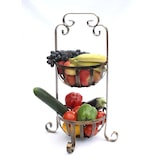 thumbnail of Etagere Obstkorb 10-320 Gemüsekorb 62 cm Küchenregal mit 2 Körbe Obstschale Korb