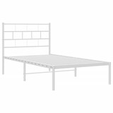 thumbnail of vidaXL Bettgestell mit Kopfteil Metall Weiß 80x200 cm