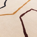 thumbnail of Schurwollteppich Handarbeit Modern | 120x170cm, 12mm Florhöhe | Beige Multicolor | Pflegeleicht | Wohnbereich | ELAN-Omont Kollektion | Kadima Design