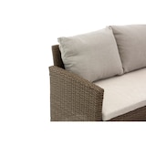 thumbnail of Set de comedor de exterior en polirratán con sofá esquinero de 7 plazas, 2 pufs y mesa 145x75 cm, diseño elegante para jardín y terraza - FIRENZE