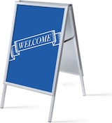 thumbnail of Showdown Kundenstopper - DIN A1 - Komplett-Set - Welcome Englisch - Blau/Schwarz