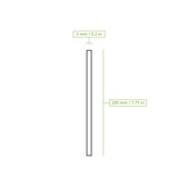 thumbnail of BIOZOYG 250 Stück Trinkhalme 20cm,  Ø5mm, weiß, umweltfreundliche Getränkehalme, biologisch abbaubar, ökofreundliche, nachhaltige Papierstrohhalme