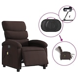 thumbnail of vidaXL Massagesessel Elektrisch Dunkelbraun Stoff
