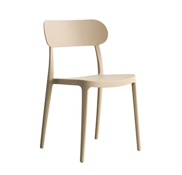 METRO PROFESSIONAL Chaise de terrasse BANDOL, plastique, empilable, jute