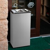 thumbnail of Danieli Store | Papelera con cenicero de pie para exterior en acero | Papelera con tapa giratoria | 17 L
