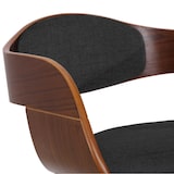thumbnail of Set van 2 Kingston eetkamerstoelen Stof walnoot/donkergrijs