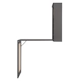 thumbnail of ML-Design Wandtisch Klappbar Grau – Klapptisch mit Tafel, 8 Fächern & Pinnwand, Wandmontage, ausklappbarer Schreibtisch mit Regal, Esstisch,