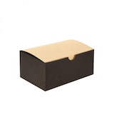 thumbnail of 250 scatole per fritti nere di medie dimensioni in cartone kraft e auto-assemblabili Ref EG0038KNG