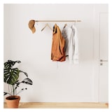 thumbnail of Penderie murale bois et métal blanc YSIA