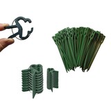 thumbnail of Pflanzenklammer Set 200 Stück Mixed - Vielseitige Binder für Garten und Balkon in Schwarz Grün