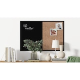thumbnail of ALLBoards Tableau Combi Noir Magnétique et en Liège Noir avec Cadre en Bois Noir 90x60 cm