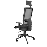 thumbnail of Horna Silla  y  Respaldo alto de malla transpirable con cabecero y asiento tapizado en tejido BALI color negro (CON CABECERO INCLUIDO)