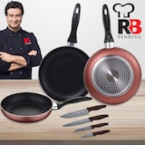 thumbnail of Renberg - Conjunto de 3 panelas + conjunto de 4 facas, coleção Paradise