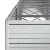 thumbnail of vidaXL Garten-Hochbeet 400x80x77 cm Verzinkter Stahl Silber