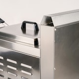 thumbnail of Romux® Friteuse À Gaz Butane Professionnelle 18 Litres Simple de Table | Friteuse en Acier Inoxydable avec Robinet de Vidange 3000 W