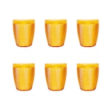 thumbnail of Excelsa Set Von 6 Wasserglas Diamond Plastik 40 Cl Gelb