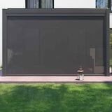 thumbnail of Pergola bioclimatica, addossata a una parete e motorizzata, illuminata 3x4m e 2 tende da sole