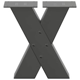 thumbnail of vidaXL Couchtischbeine X-Form 2 Stk. Anthrazit 40x(30-31) cm Stahl