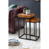 thumbnail of FineBuy 2er Set Beistelltisch FB51457 Sheesham Holz Metall Tisch Couchtisch