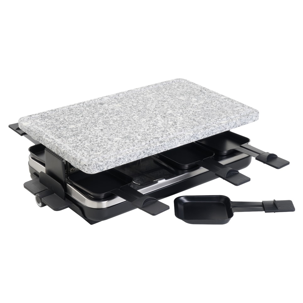 Eva raclette-grill van steen “Zermatt” 1500 W voor 8 personen