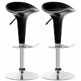 thumbnail of Conjunto de 2 bancos de bar em sela preto