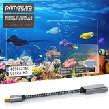 thumbnail of Primewire 4k Mini Displayport zu Hdmi 2.0 Adapter - mini DP Kabel - 4k@60Hz - Thunderbolt 1 - 2 - Audio und Video